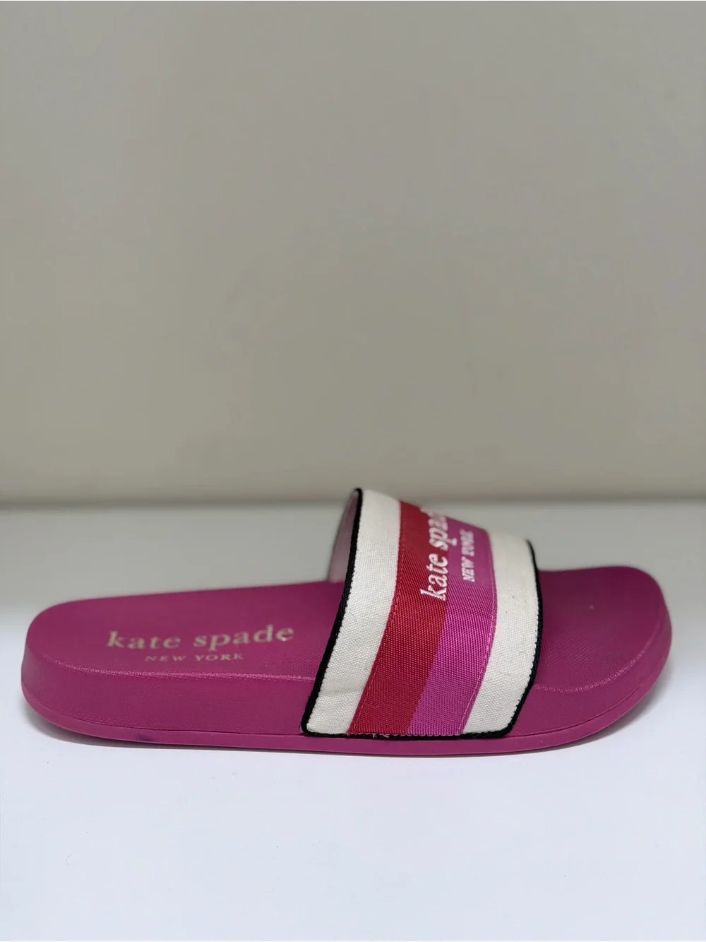 Kate Spade buttercup' Slides Sandals vacation cruise preppy new money Size 8